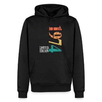 Limited Edition 1974 50th Birthday Vintage - Men’s Premium Organic Hoodie - black - Front - Nico (187cm)