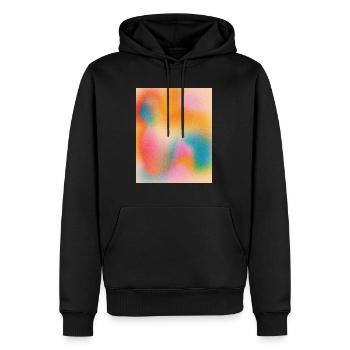Blurred Color Rush - Männer Premium Bio Hoodie - Schwarz - Vorne - Nico (187cm)