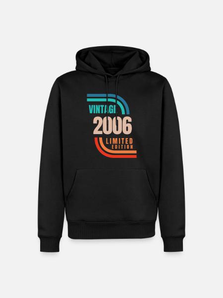 Édition limitée Millésime 2006 - Sweat à capuche Premium bio Homme - noir