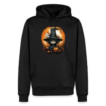 Halloween Witch I Cartoon Style I Witch - Männer Premium Bio Hoodie - Schwarz - Vorne - Nico (187cm)