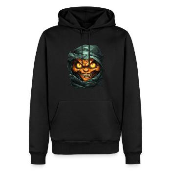 Halloween Spooky Cartoon Mummy - Männer Premium Bio Hoodie - Schwarz - Vorne - Nico (187cm)