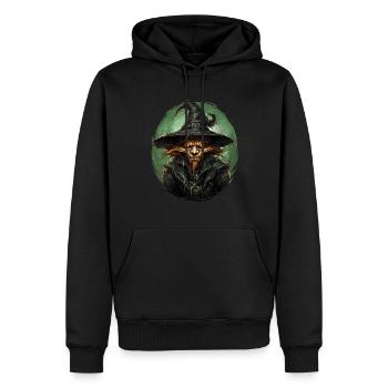 Scarecrow Halloween Cartoon Scary Scarecrow - Sweat à capuche Premium bio Homme - noir - Devant - Nico (187cm)