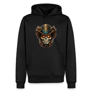 Day Of The Dead I Sugar Skull I Dia De Los Muertos - Männer Premium Bio Hoodie - Schwarz - Vorne - Nico (187cm)