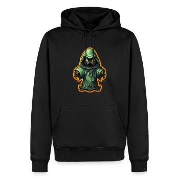 Ghost Lover Cartoon Style Halloween Ghost Spooky - Männer Premium Bio Hoodie - Schwarz - Vorne - Nico (187cm)