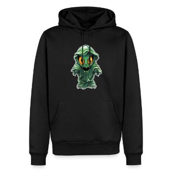 Ghost Lover Cartoon Style Halloween Ghost Spooky - Männer Premium Bio Hoodie - Schwarz - Vorne - Nico (187cm)