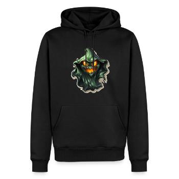 Ghost Lover Cartoon Style Halloween Ghost Spooky - Männer Premium Bio Hoodie - Schwarz - Vorne - Nico (187cm)