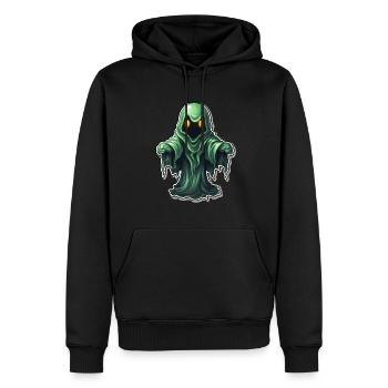 Ghost Lover Cartoon Style Halloween Ghost Spooky - Männer Premium Bio Hoodie - Schwarz - Vorne - Nico (187cm)