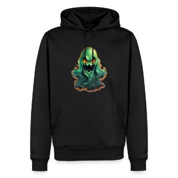 Ghost Lover Cartoon Style Halloween Ghost Sppoky - Männer Premium Bio Hoodie - Schwarz - Vorne - Nico (187cm)