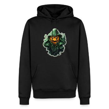 Ghost Lover Cartoon Style Halloween Ghost Spooky - Männer Premium Bio Hoodie - Schwarz - Vorne - Nico (187cm)