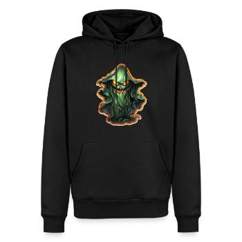 Ghost Lover Cartoon Style Halloween Ghost Spooky - Männer Premium Bio Hoodie - Schwarz - Vorne - Nico (187cm)