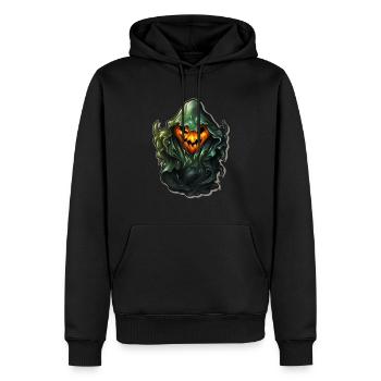Ghost Lover Cartoon Style Halloween Ghost Spooky - Männer Premium Bio Hoodie - Schwarz - Vorne - Nico (187cm)