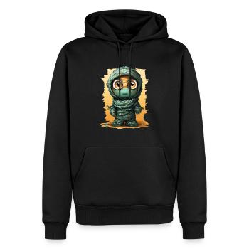 Halloween Spooky Cartoon Mummy - Männer Premium Bio Hoodie - Schwarz - Vorne - Nico (187cm)