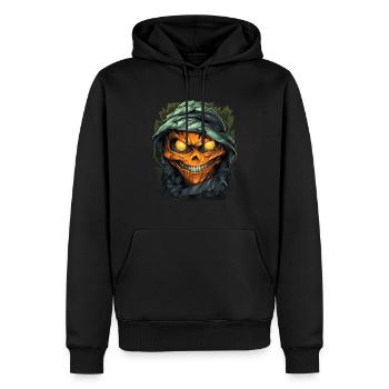 Halloween Spooky Cartoon Mummy - Männer Premium Bio Hoodie - Schwarz - Vorne - Nico (187cm)