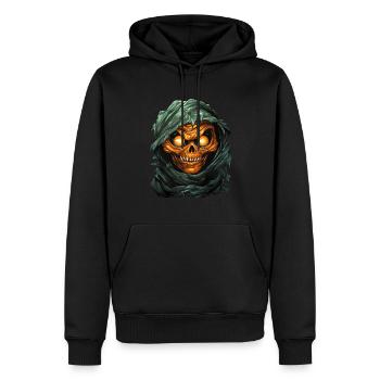 Halloween Spooky Cartoon Mummy - Männer Premium Bio Hoodie - Schwarz - Vorne - Nico (187cm)