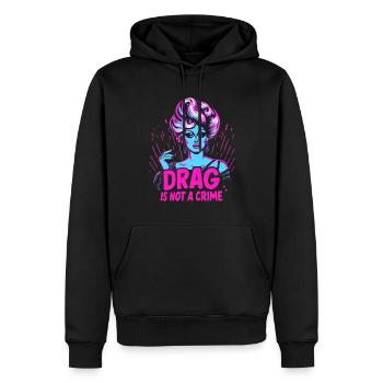 Exclusive Drag Culture and Drag Queen Inspired - Männer Premium Bio Hoodie - Schwarz - Vorne - Nico (187cm)