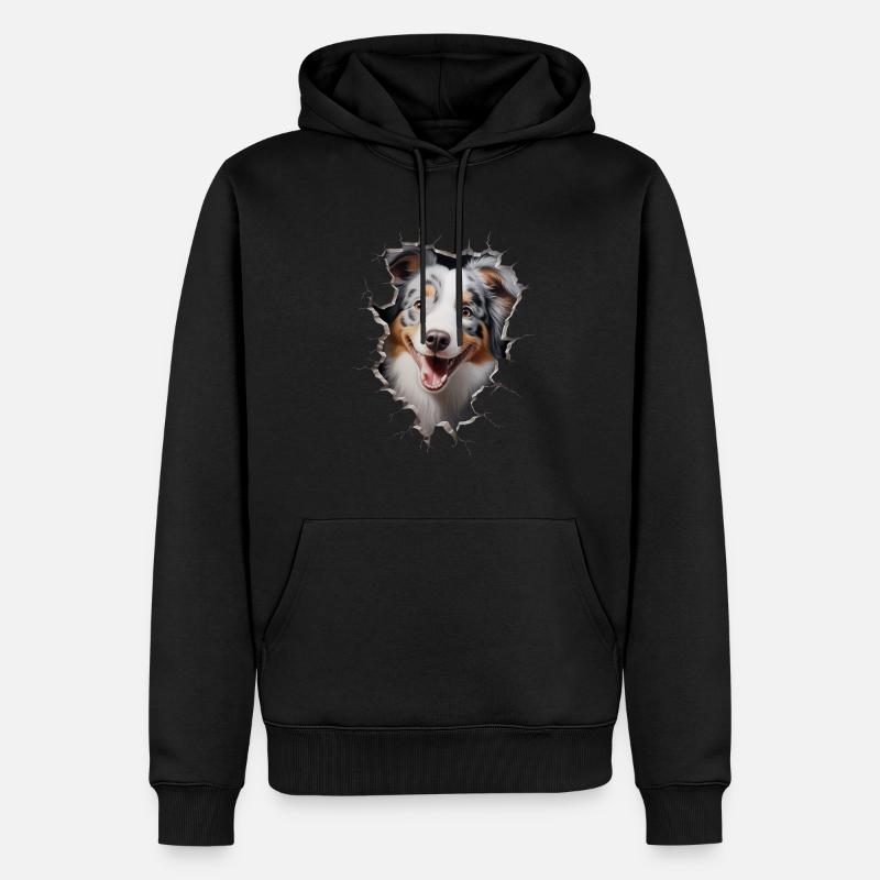 Australian Shepherd Owner - Perfect Aussie - Männer Premium Bio Hoodie - Schwarz