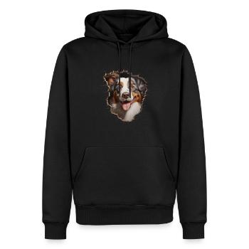 Australian Shepherd Owner - Perfect Aussie - Men’s Premium Organic Hoodie - black - Front - Nico (187cm)