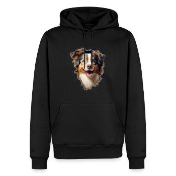 Australian Shepherd Owner - Perfect Aussie - Men’s Premium Organic Hoodie - black - Front - Nico (187cm)