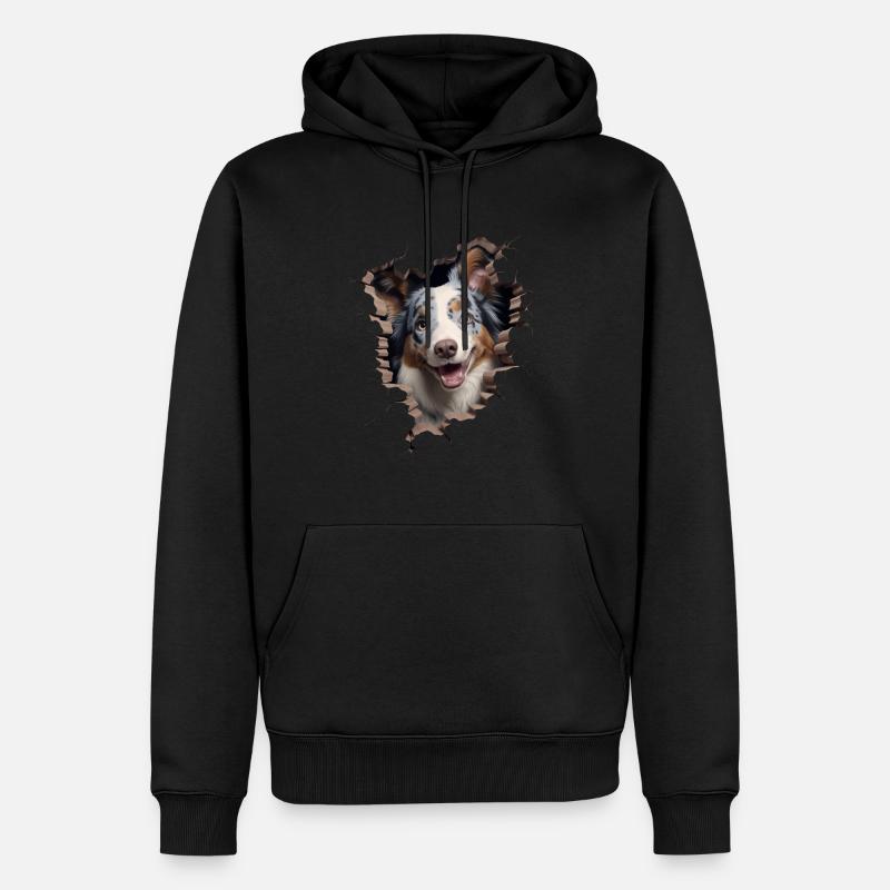 Australian Shepherd Owner - Perfect Aussie - Männer Premium Bio Hoodie - Schwarz