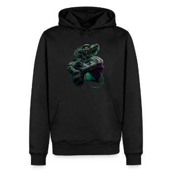 Gaming Viper - Männer Premium Bio Hoodie - Schwarz - Vorne - Nico (187cm)