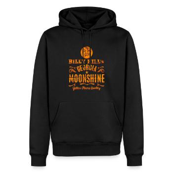 Georgia Moonshine Whisky - Sweat à capuche Premium bio Homme - noir - Devant - Nico (187cm)