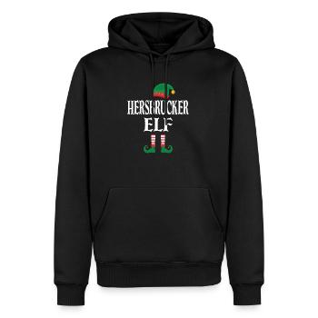Hersbrucker Elf - Männer Premium Bio Hoodie - Schwarz - Vorne - Nico (187cm)