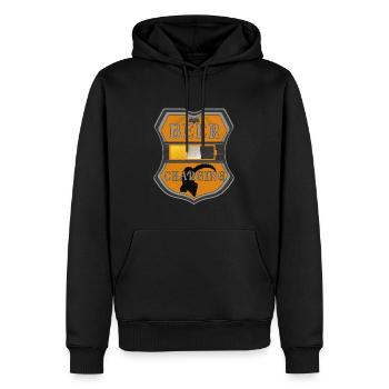 CHARGEMENT DE LA BIÈRE - Sweat à capuche Premium bio Homme - noir - Devant - Nico (187cm)