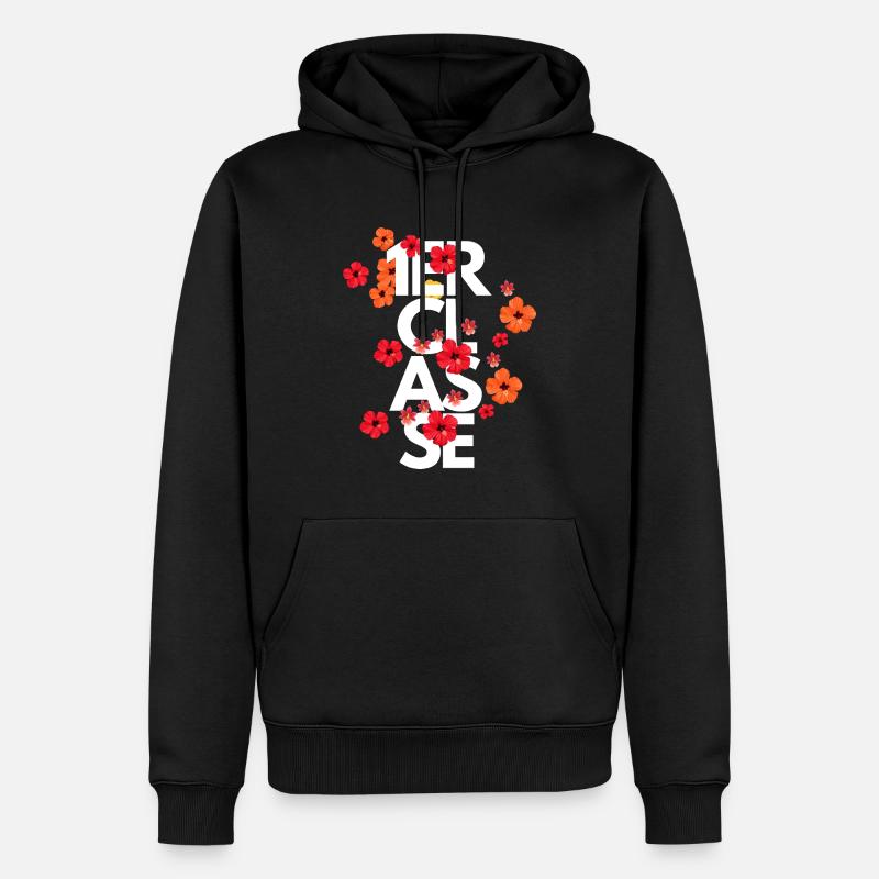 1. KLASSE - Männer Premium Bio Hoodie - Schwarz
