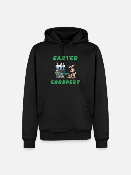 Easter Eggspert - Men’s Premium Organic Hoodie - black