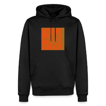 Eye Of The Biker - Wheel - bicolor - Männer Premium Bio Hoodie - Schwarz - Vorne - Nico (187cm)