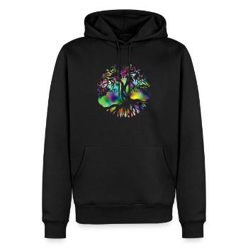 tree of life colorful - Männer Premium Bio Hoodie - Schwarz - Vorne - Nico (187cm)