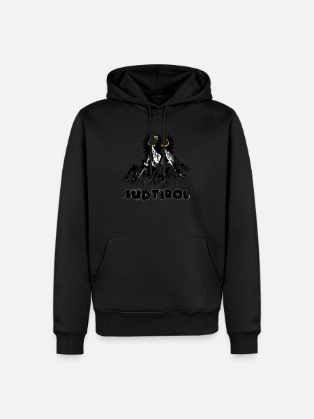 Südtirol - Männer Premium Bio Hoodie - Schwarz