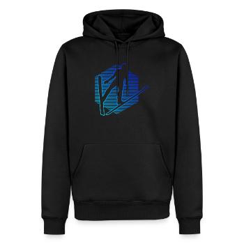 Saut à ski Saut à ski Sauteurs à ski Hommes Femmes - Sweat à capuche Premium bio Homme - noir - Devant - Nico (187cm)