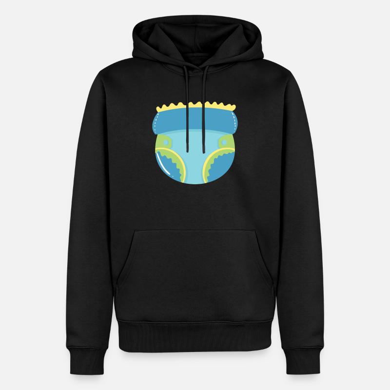 Couche - Sweat à capuche Premium bio Homme - noir