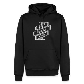 Best Uncle ever - Männer Premium Bio Hoodie - Schwarz - Vorne - Nico (187cm)