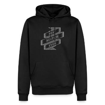 Meilleure sœur de tous les temps - Sweat à capuche Premium bio Homme - noir - Devant - Nico (187cm)
