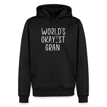 Großes Angebot - Männer Premium Bio Hoodie - Schwarz - Vorne - Nico (187cm)