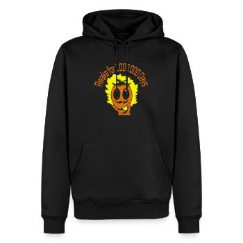 Mr. Beanhead - Awake for 1Mio Days - Männer Premium Bio Hoodie - Schwarz - Vorne - Nico (187cm)
