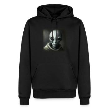 Alien - Men’s Premium Organic Hoodie - black - Front - Nico (187cm)