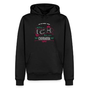 dogge weihnachten spruch bday spaß witzig hund - Männer Premium Bio Hoodie - Schwarz - Vorne - Nico (187cm)