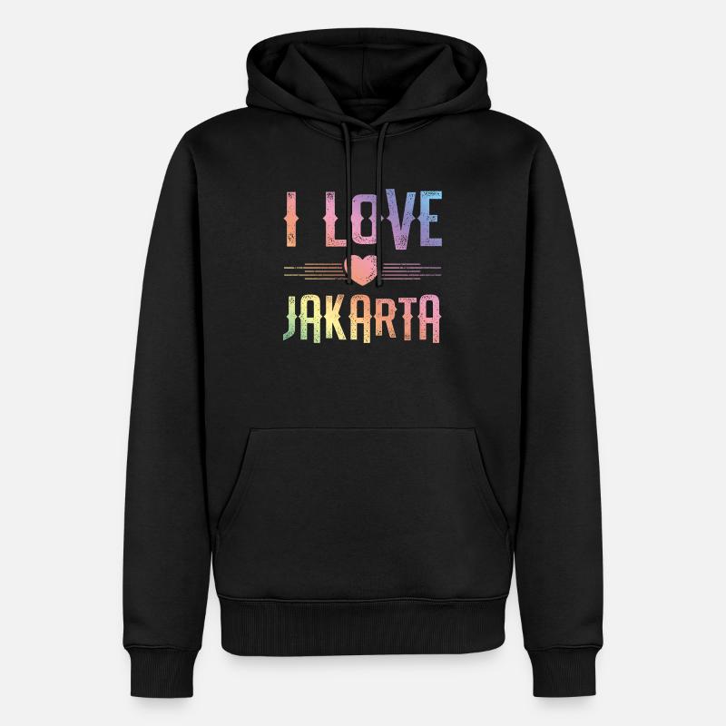 J’adore Jakarta - Sweat à capuche Premium bio Homme - noir