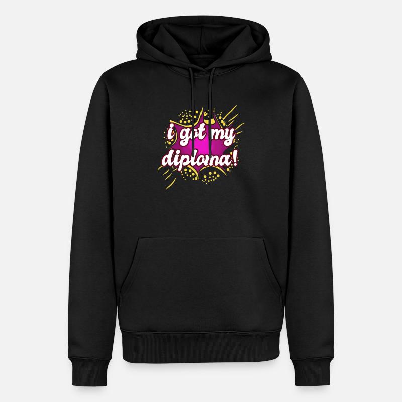 Cérémonie de remise des diplômes - Diplôme - Sweat à capuche Premium bio Homme - noir