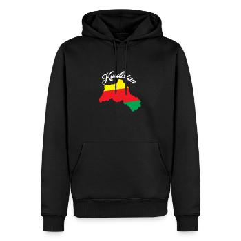 Es lebe Kurdistan her bjiji - Männer Premium Bio Hoodie - Schwarz - Vorne - Nico (187cm)