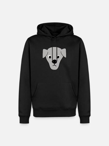 chiot 6 - Sweat à capuche Premium bio Homme - noir