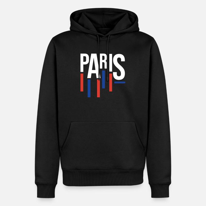 Souvenir classique de Paris - Sweat à capuche Premium bio Homme - noir