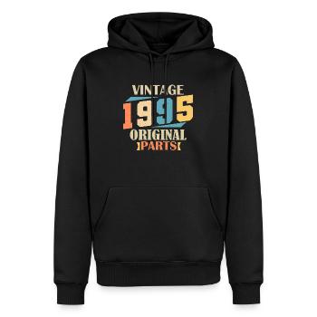 Monat 1995. 1995 Geburtstagsgeschenk. 29 Jahre alt Birt - Männer Premium Bio Hoodie - Schwarz - Vorne - Nico (187cm)