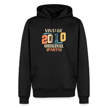 Monat 2010. 2010 Geburtstagsgeschenk. 14 Jahre alt Birt - Männer Premium Bio Hoodie - Schwarz - Vorne - Nico (187cm)