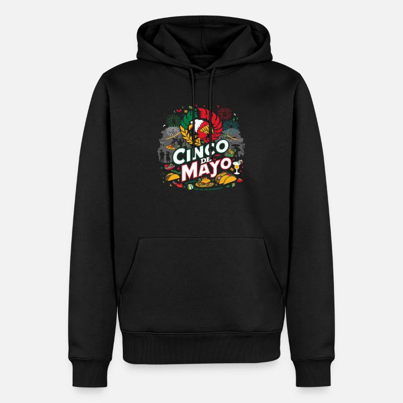 lustiger Cinco de Mayo - Männer Premium Bio Hoodie - Schwarz