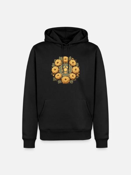 Retro Pentacle - Men’s Premium Organic Hoodie - black