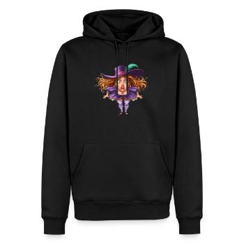 Erschrecke mich mit einem Hut - Männer Premium Bio Hoodie - Schwarz - Vorne - Nico (187cm)